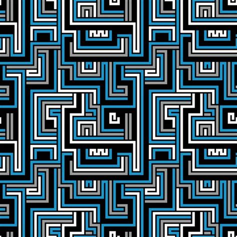 Colorful Maze Seamless Pattern Stock Vector Image By ©ostapius 49113215