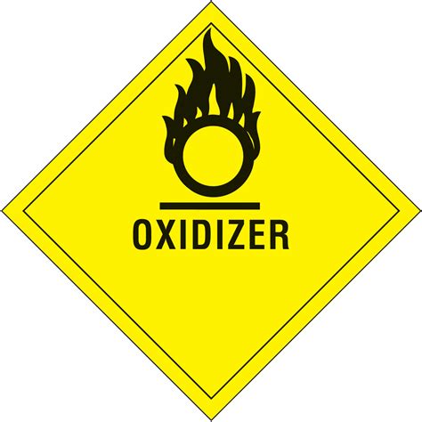 Oxidizer Dot Labels 4 X 4 500roll