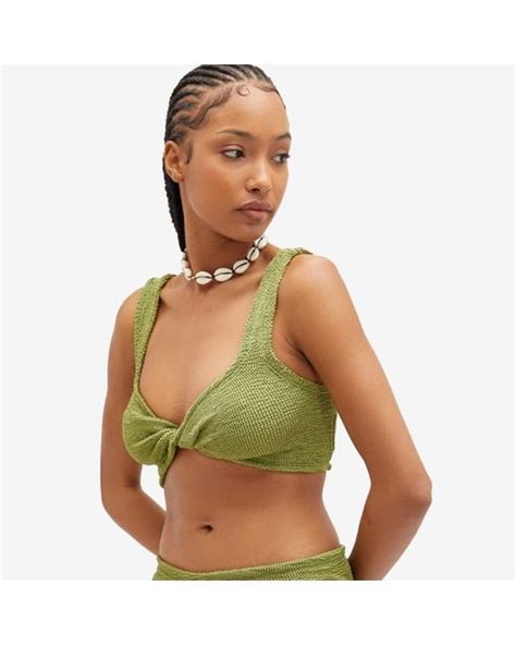 Hunza G Juno Bikini In Green Lyst