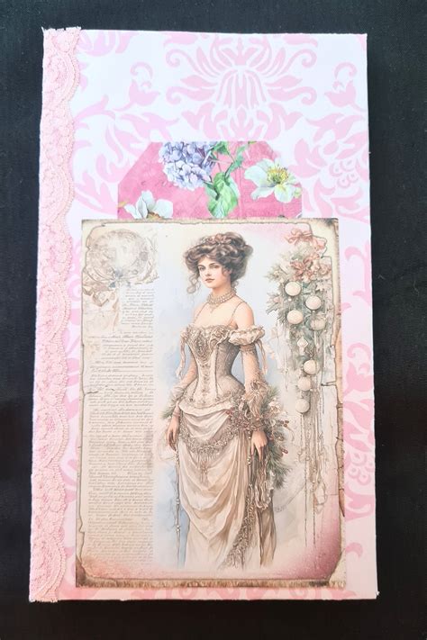 Pink Naked Handmade Junk Journal Handmade Notebook Tags Cards Etsy