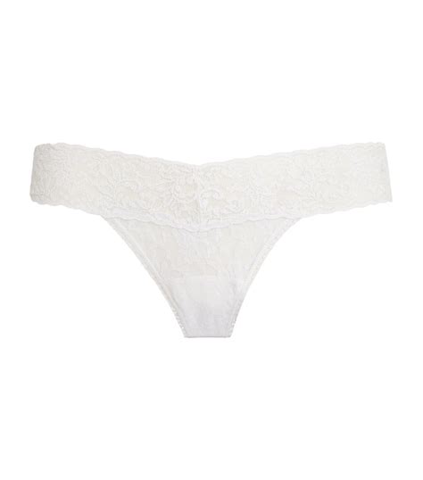 Womens Hanky Panky White Signature Lace Low Rise Thong Harrods Uk