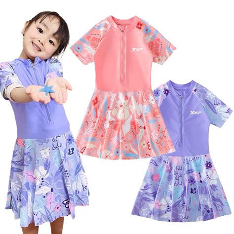 Đồ bơi bé gái Bikini bé gái liền thân khó kéo có quần đùi 2 lớp bên trong cao cấp cực xinh có