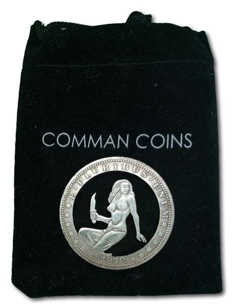 Hobo Coin Cut Coin Naked Jane From Tarzan Sexy Woman In Jungle Etsy