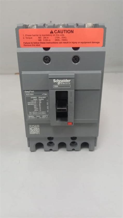 Double Pole Schneider Ezc F Mccb Ka Rated Current A At Rs