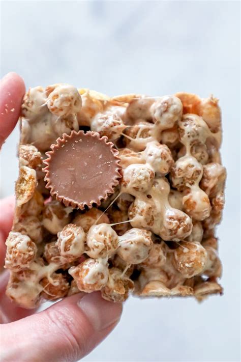 No Bake Reeses Puffs Treats Sweet Cs Designs