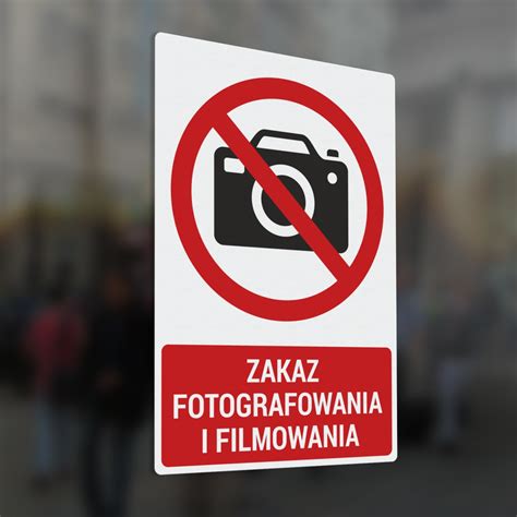 Zakaz Fotografowania I Filmowania Graficzny Pro