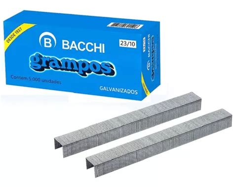 Grampo P Grampeador 23 10 Galvanizado 5 Mil Unid Bacchi MercadoLivre