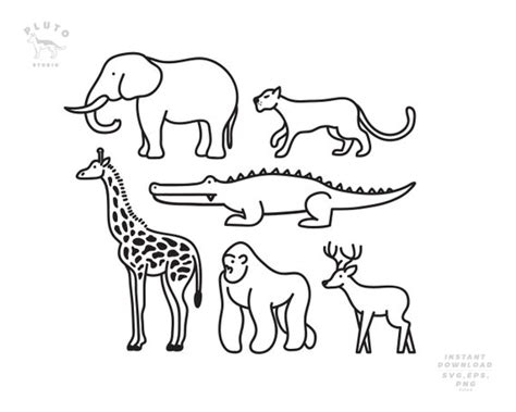 Animal Clipart Outlines