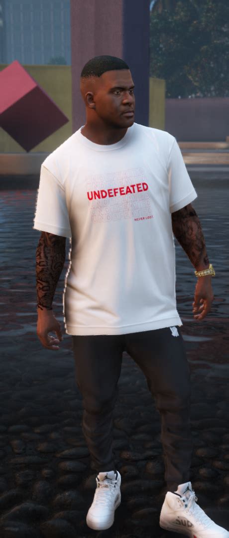 Undefeated T Shirt Pack Franklin GTA5 Mods