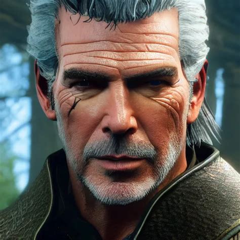 Pierce Brosnan In The Witcher Highly Detailed High Stable