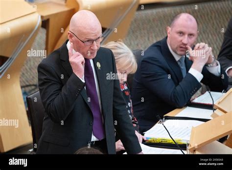 Edinburgh Scotland UK 9th May 2024 PICTURED John Swinney MSP