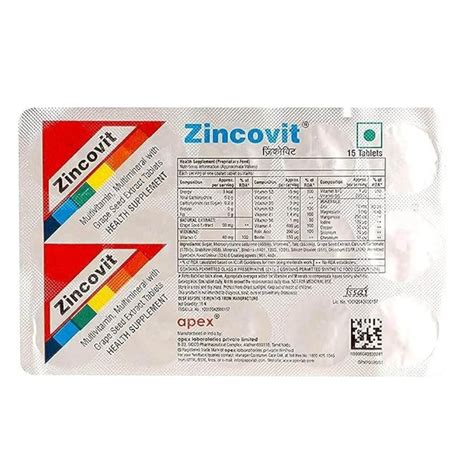 Zincovit Multivitamin Tablet At Rs 90 Stripe Zincovit Tablets