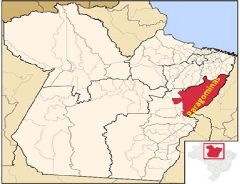 Mapa Do Estado Do Pará Destacando A Localização Do Município De