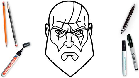 How To Draw Kratos From God Of War Step By Step Tutorial Com Imagens | Porn Sex Picture