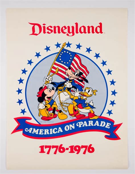 America on Parade Souvenir Disneyland Poster - ID: mardisneyland22208 | Van Eaton Galleries