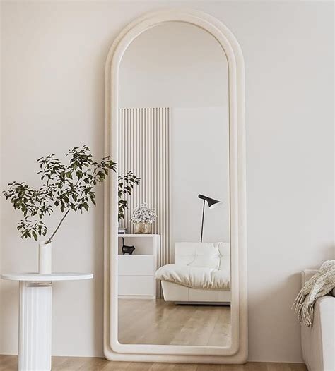 ZMYCZ Floor Mirror Full Length Mirror With Stand 63 X24 Arched