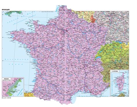 Географическая карта франции на русском языке 59 фото - wForm.ru