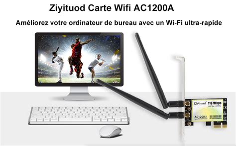 Carte Wifi Ziyituod Ac A Double Bande Ghz Ghz Carte R Seau