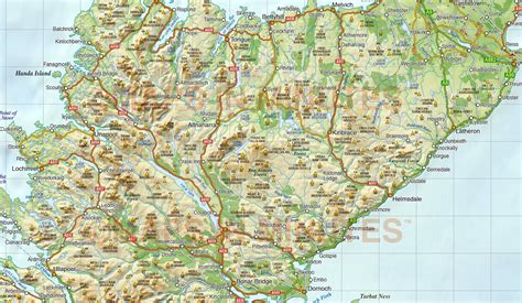 Vector Scotland Map Regions Political Road Rail With High Res