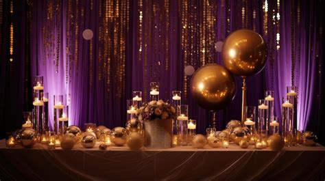 Premium Photo Regal Gold Purple Background