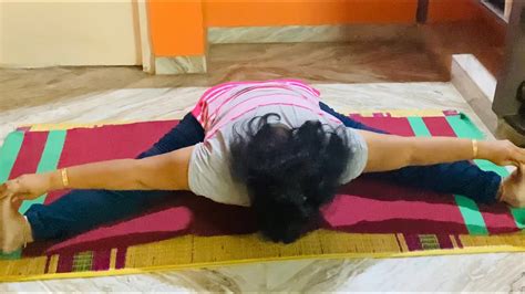 Upavistha Konasana Wide Angled Seated Forward Bend Tamil Kadambari