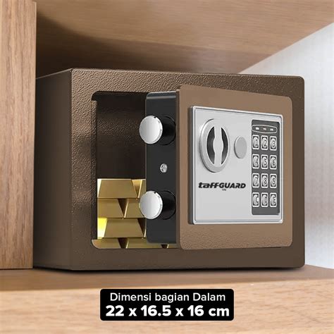 Taffguard Kotak Brankas Hotel Mini Password Safe Deposit Box L E