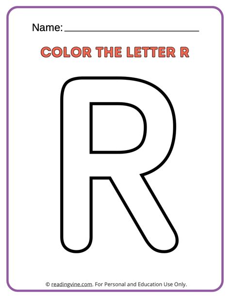 Letter R Worksheets For Preschool Free Printable