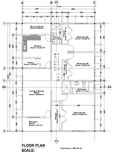 3 Bedroom Bungalow Floor Plan - floorplans.click