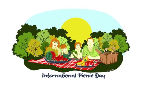 International And National Picnic Day Vector Illustration 11167270