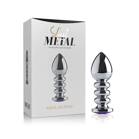 Plug Anal Joia Lust Metal Anal Screw Lub Lab Sex Shop