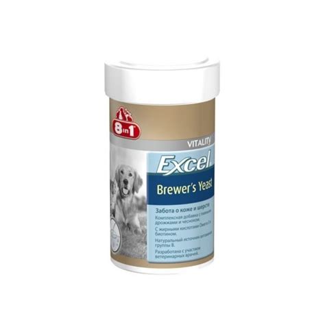 Витамины 8в1 Excel Brewers Yeast пивные дрожжи для собак, 1430 табл ...