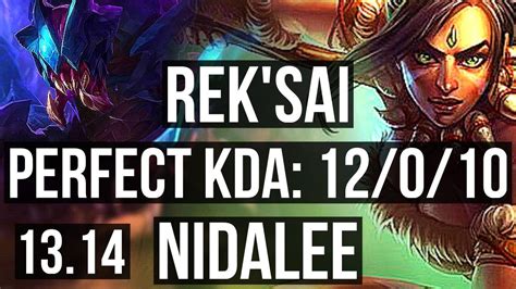 Rek Sai Vs Nidalee Jng Rank Rek Sai Legendary M