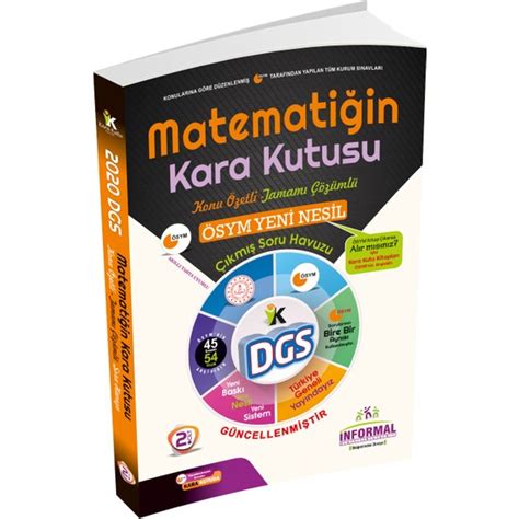 Nformal Yay Nlar Dgs Matemati In Kara Kutusu Cilt Kitab