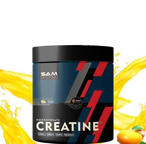 Samfit Pro Pure Creatine Monohydrate For Muscle Building Mango Mighty 100g Sam Fit Pro