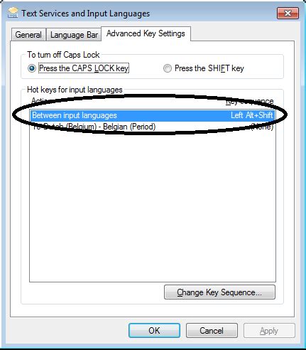 How to switch between Azerty and Qwerty