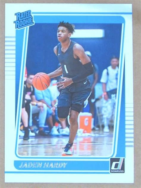 BK Jaden Hardy 2022 23 Panini Chronicles Draft Picks Donruss Rated