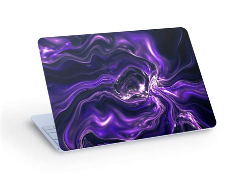 Abstract Purple Liquid LAPTOP SKIN Decal Sticker, Abstract Purple Fluid Laptop Skin Decal Custom ...