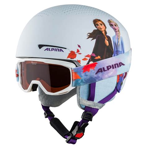 ALPINA Zupo Disney Frozen 2 Set Kinder Skihelm Incl Skibrille 51 55cm