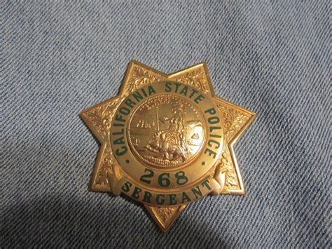 Collectors-Badges Auctions - California State Police, Sergeant's badge