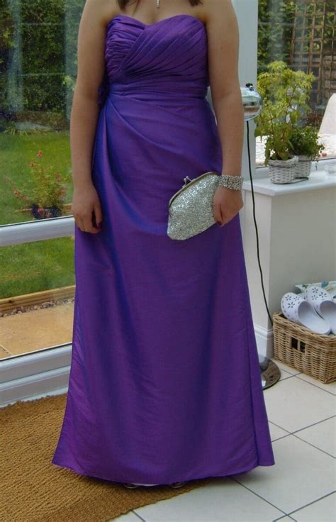 Beautiful Eggplant Purple Prom Dress Size Prom Uk Reloved