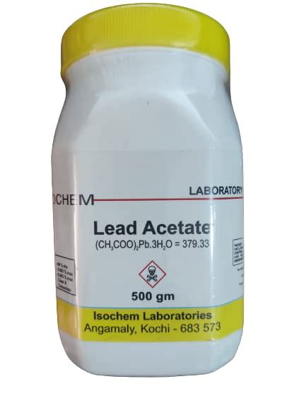 Isochem Lead Acetate500gm Assay 99 Min Industrial And Scientific