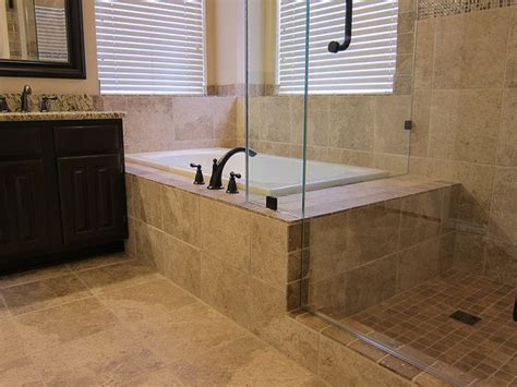 drop in bathtubs | Bathroom remodel with drop-in bathtub tiled | Flickr ...