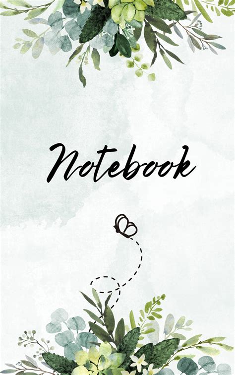 Aesthetic Printable Notebook Covers Best Free Templates Off