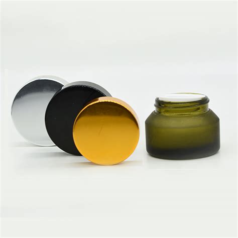 Green Slant Shoulder Glass Jar RT Packaging