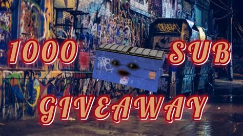 1000 SUBSCRIBER GIVEAWAY YouTube