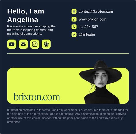 Email Signature Template Unique Personal Brand Signatures With Banner By Flowcv