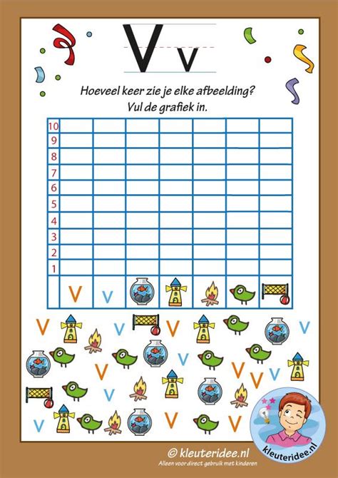 Pakket Over De Letter V Blad 14 Grafiek Met De Letter V Letters