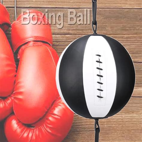 Boxing Speed Ball Pear Professional Boxing Equipment BodyBuilding Fitness Double PU leather End ...