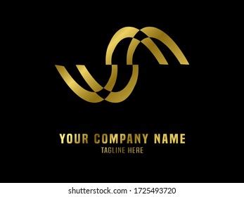 Abstract Logo Vector Gradient Gold Stock Vector (Royalty Free ...