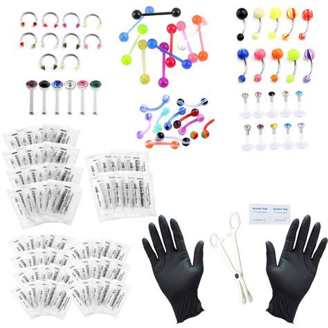 Buy Jovivi 126pcs Body Piercing Kit For Ear Eyebrow Nipple Lip Belly